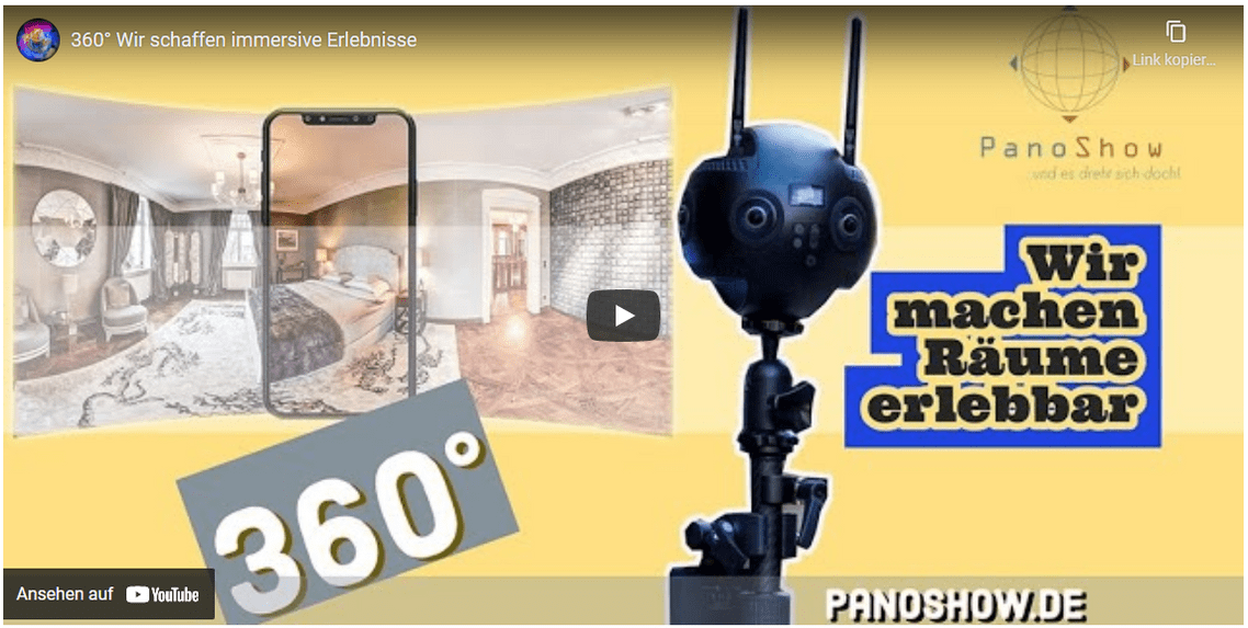 360 Grad - Wir schaffen immersive Erlebnisse - Ansehen auf YouTube