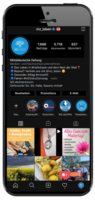 Instagram-Werbung